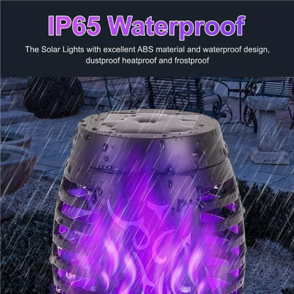 8 Pack Halloween Decorations Outdoor w/ Flickering Flame Waterproof, Mini Lights